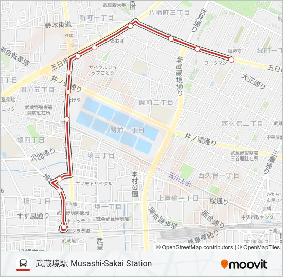 鷹30-2 の路線図