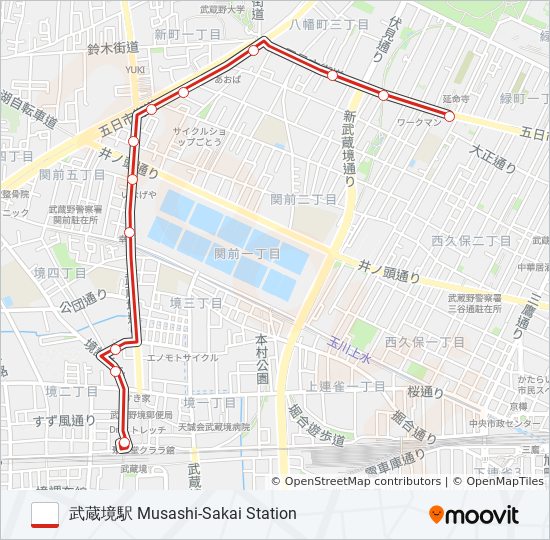 鷹30-2 bus Line Map