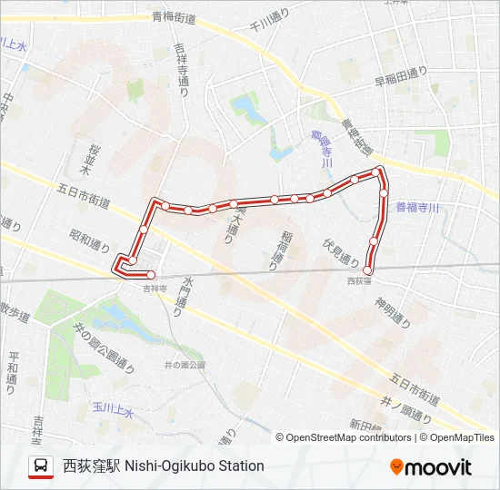 西10 の路線図