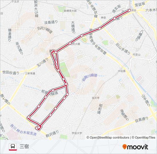 渋32 Route Schedules Stops Maps 三宿