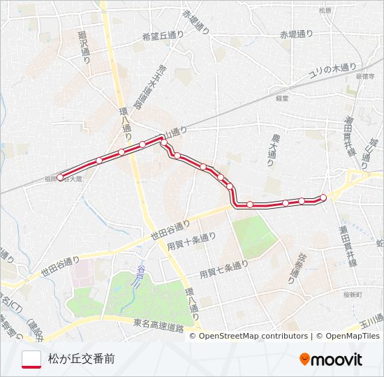 渋23 バスの路線図