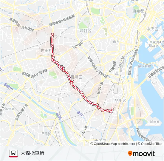 森91 の路線図
