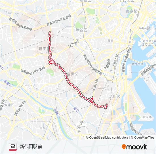 森91 の路線図