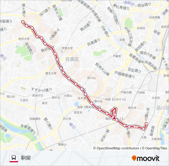 森91  Line Map