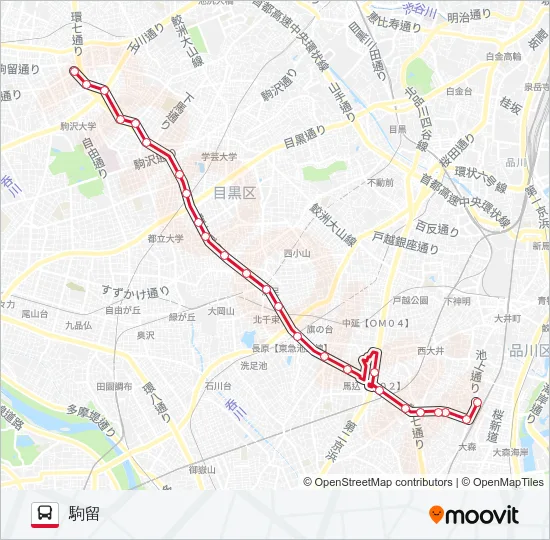 森91 の路線図