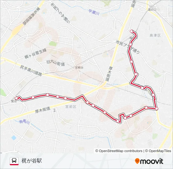 梶01  Line Map