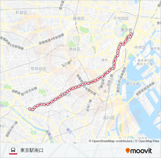 東98  Line Map
