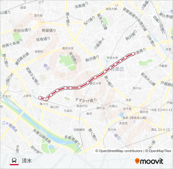 東98  Line Map