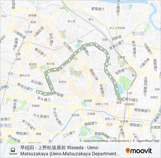 上58 Route Schedules Stops Maps 上野松坂屋前 Ueno Matsuzakaya Ueno Matsuzakaya Department Store