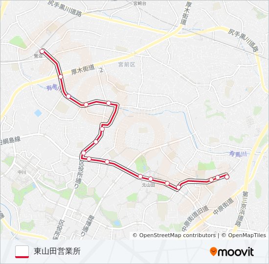 鷺01 bus Line Map