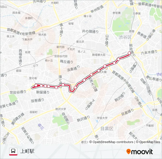 渋21 の路線図