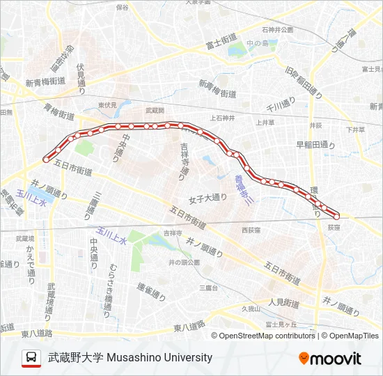 荻35 の路線図