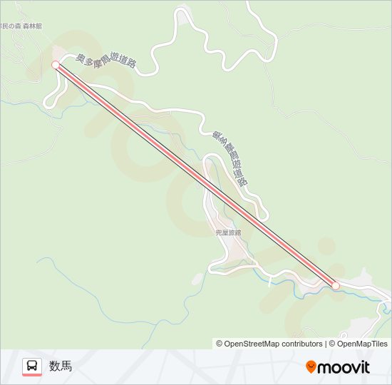 都民の森連絡バス(休園日運休)  Line Map