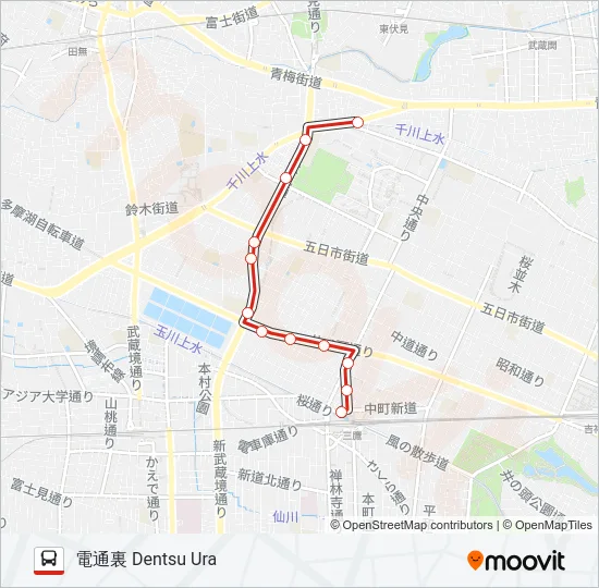 鷹25  Line Map