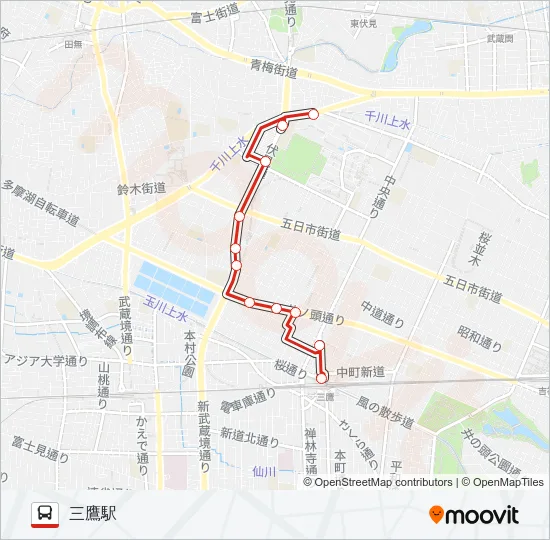 鷹25  Line Map