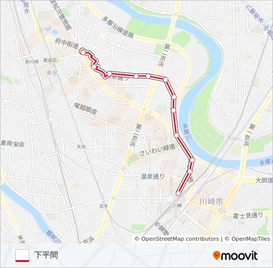 川31 バスの路線図