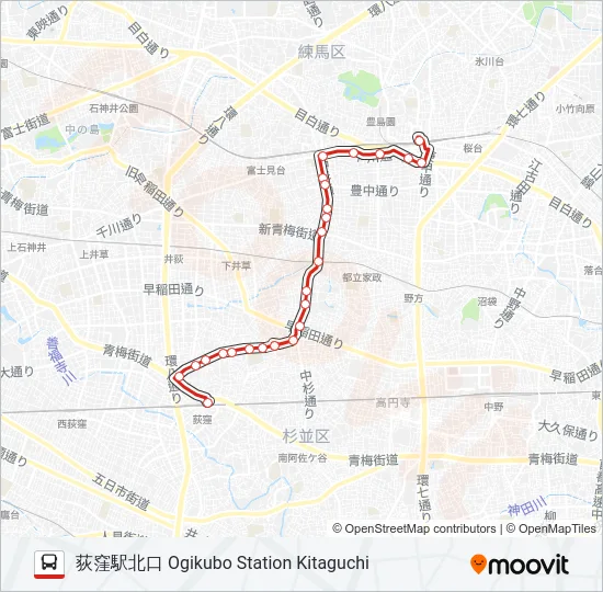 荻07 の路線図
