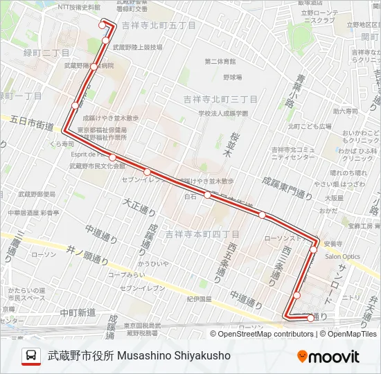 吉54 の路線図