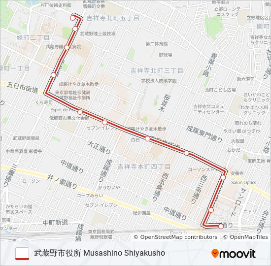 吉54 bus Line Map