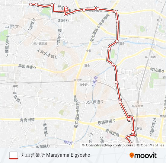 宿02 bus Line Map
