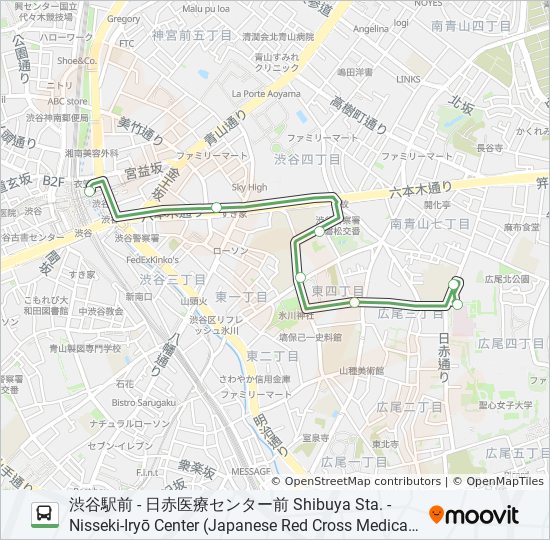 学03 Route Schedules Stops Maps 日赤医療センター前 Nisseki Iryō Center Japanese Red Cross Medical Center Updated