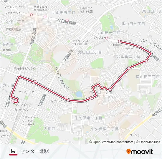 た91 の路線図