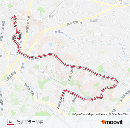 た91 の路線図
