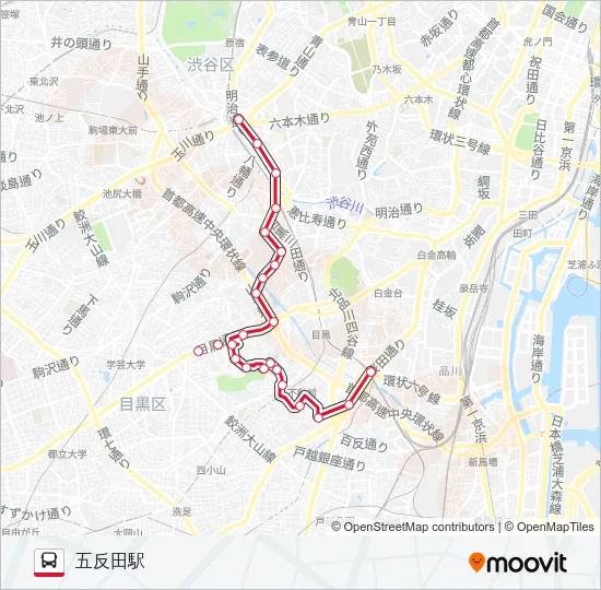 渋72 の路線図