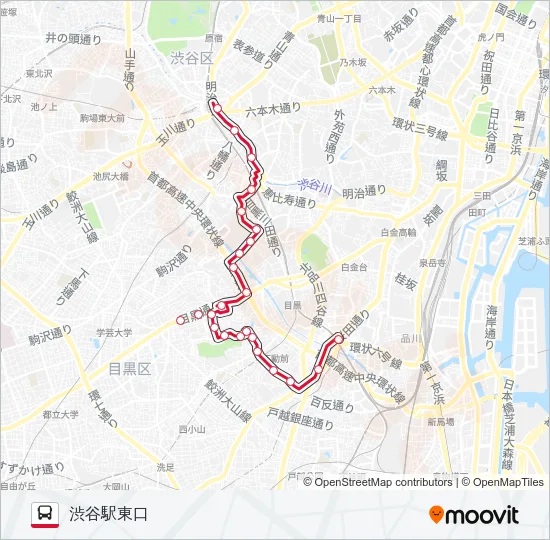 渋72 の路線図