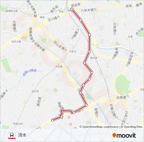 渋72 の路線図