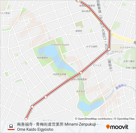 荻36-1 の路線図