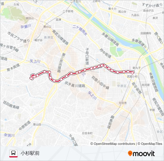 杉09 バスの路線図