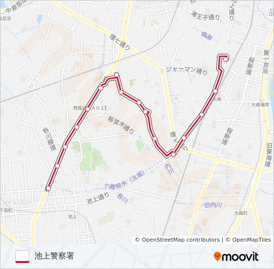 森01 バスの路線図