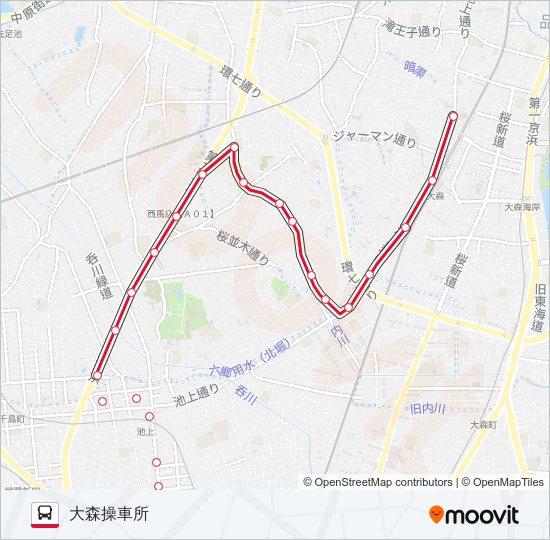 森01 bus Line Map