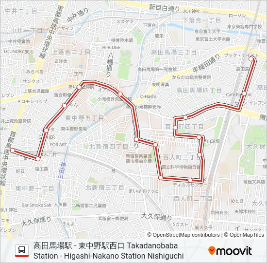 百01 の路線図
