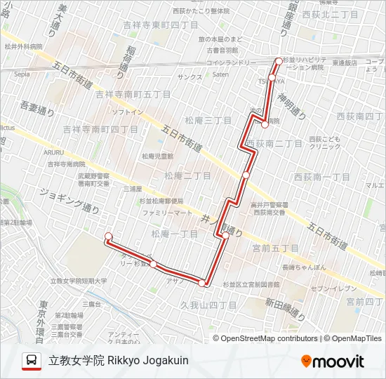 西20  Line Map