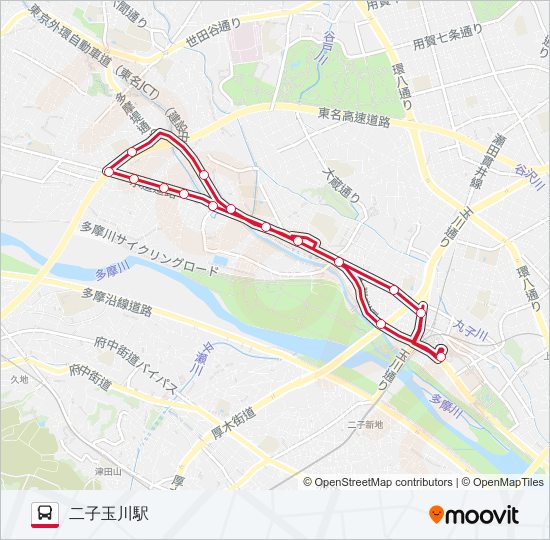 玉05 バスの路線図