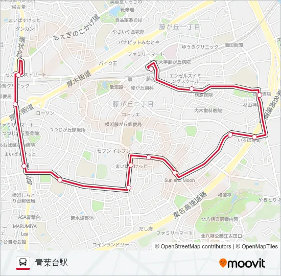 青83  Line Map