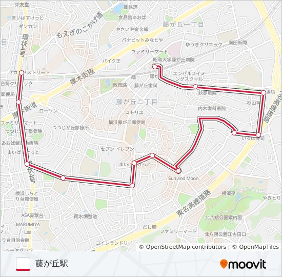 青83 bus Line Map