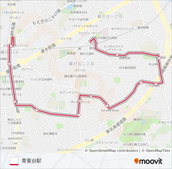 青83 bus Line Map