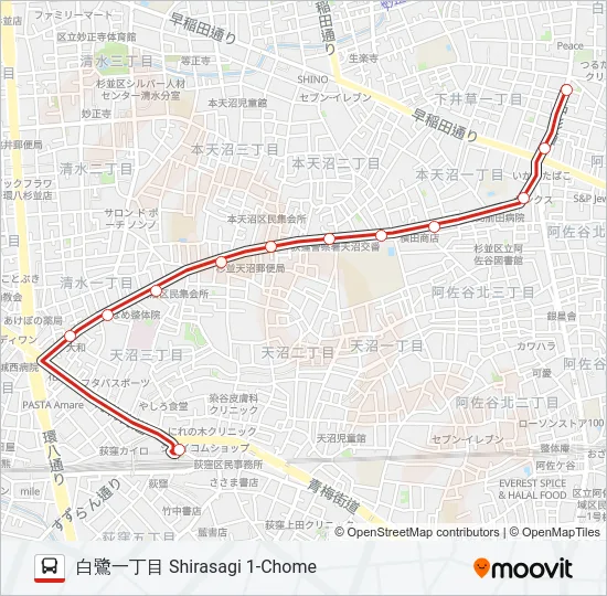 荻05 の路線図