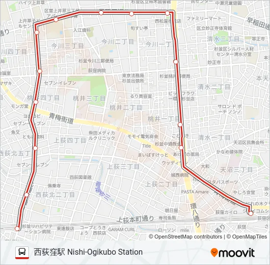西51  Line Map