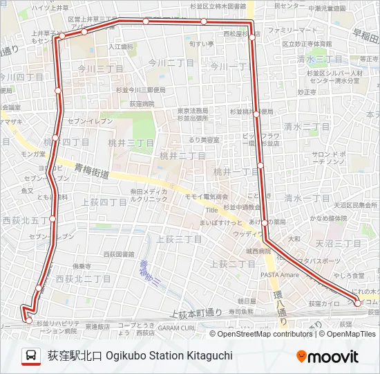 西51  Line Map