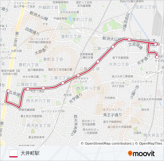 井01 bus Line Map