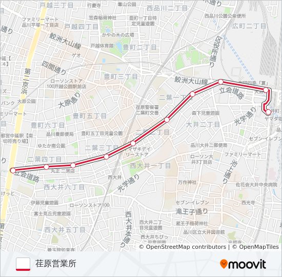 井01 bus Line Map