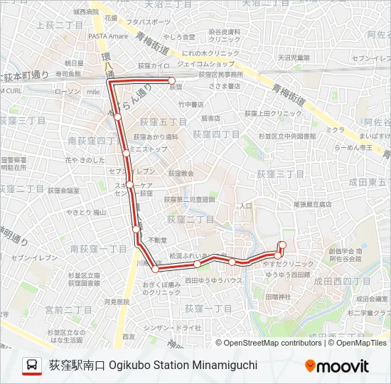荻51 の路線図