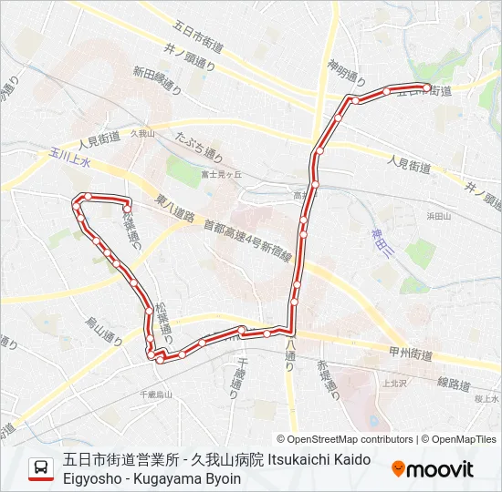 烏01-1 の路線図