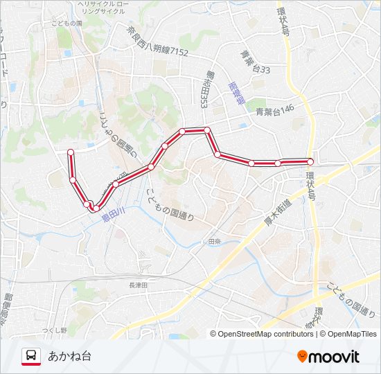 青55 bus Line Map