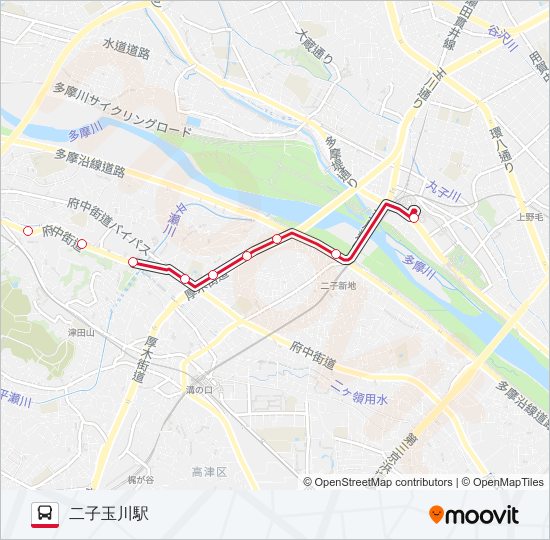 向02 Route Schedules Stops Maps 二子玉川駅