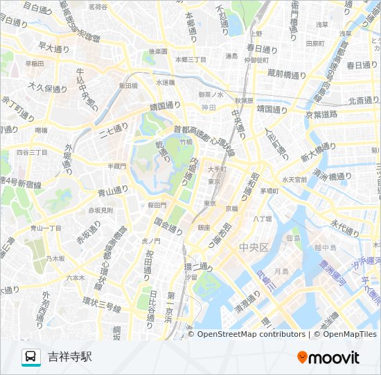 吉60 3ルート スケジュール 停車地 地図 吉祥寺駅